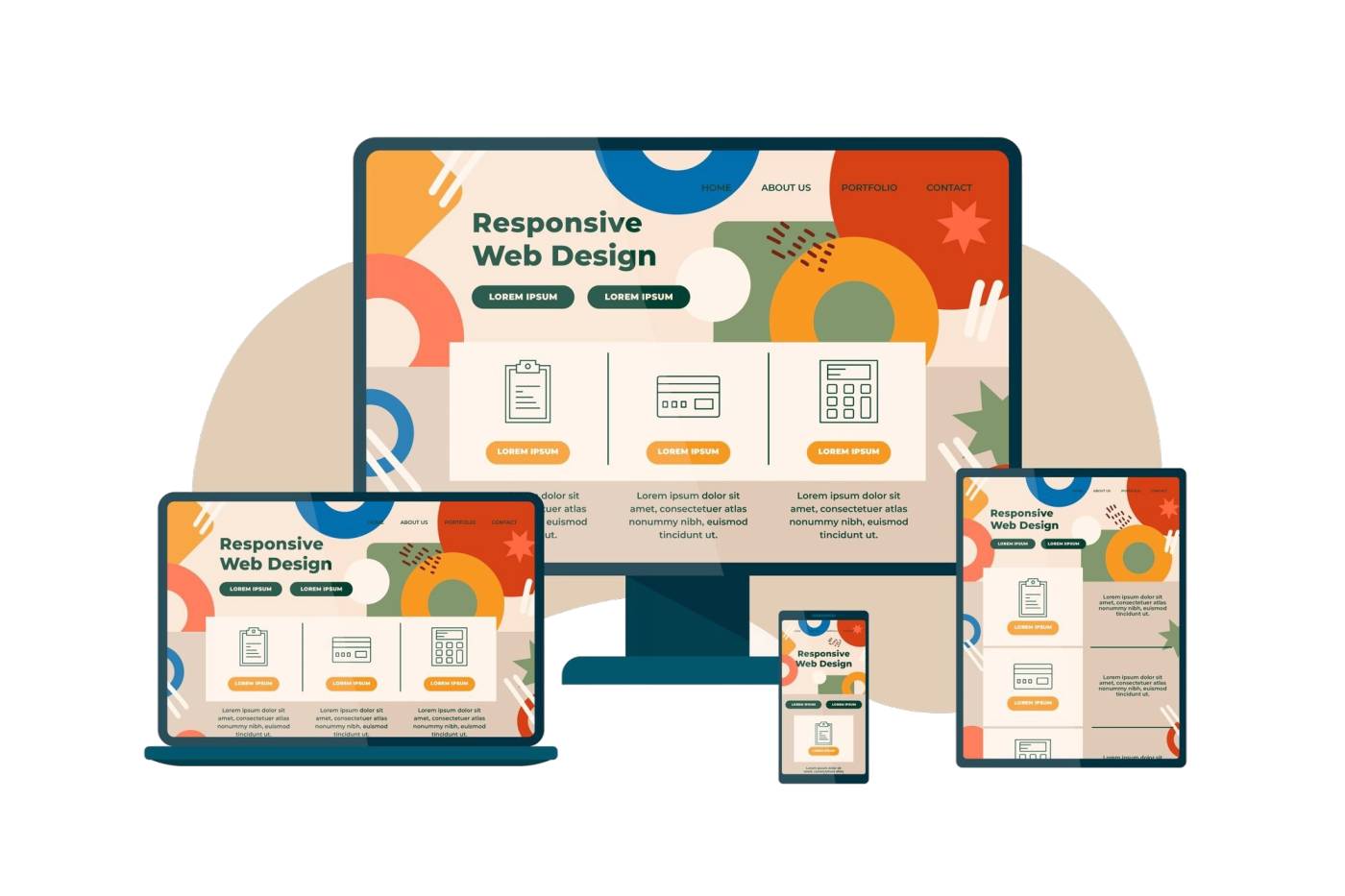 flat-design-responsive-website-design