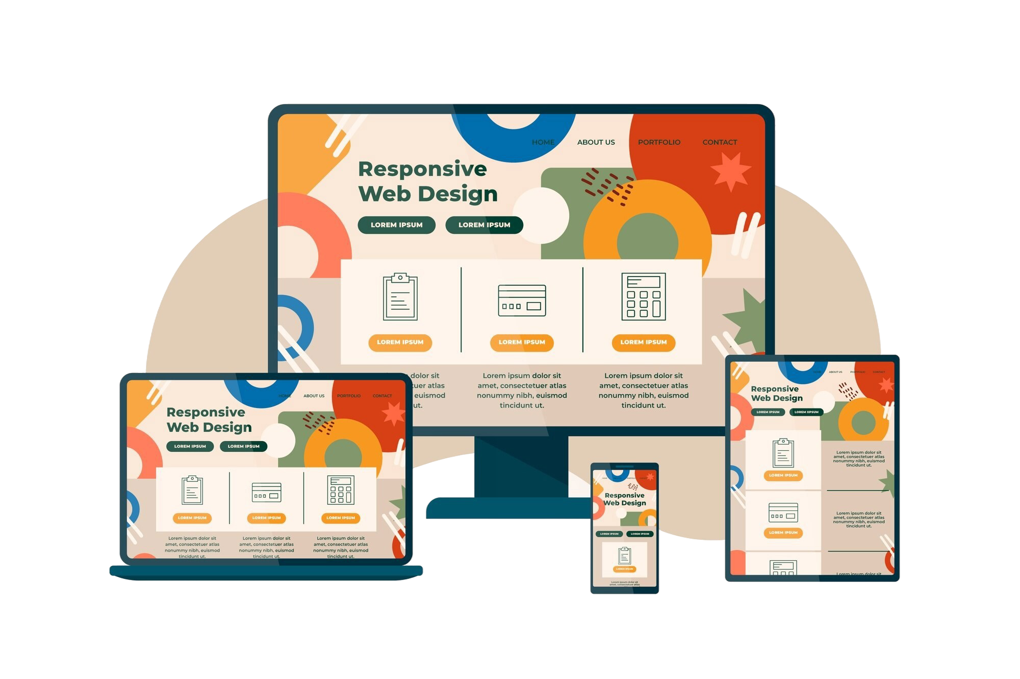 flat-design-responsive-website-design